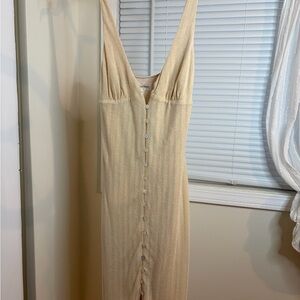 Privacy Please Beige Textured Sleeveless Top